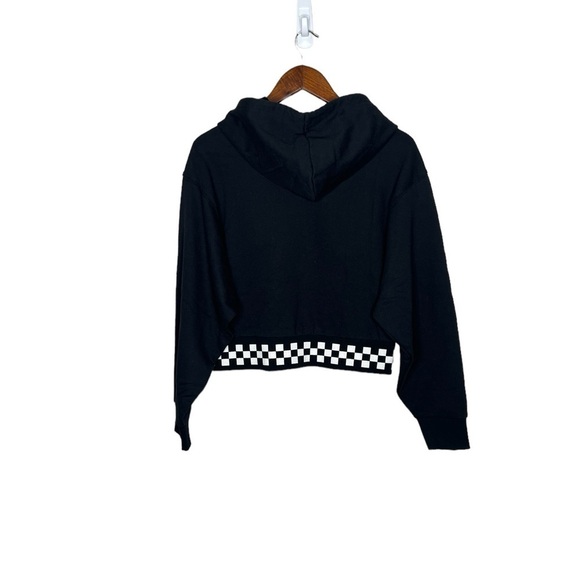 Vans Women’s Boom Boom Black Long Sleeve Crop Skateboard Hoodie - Picture 10 of 15